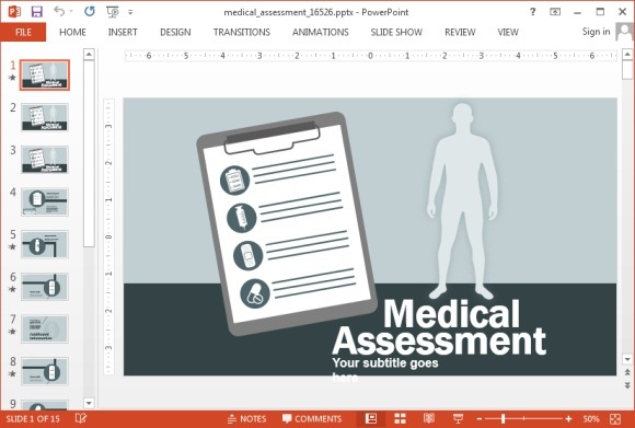 Assessment clipart medical assessment. Animated powerpoint template assesment