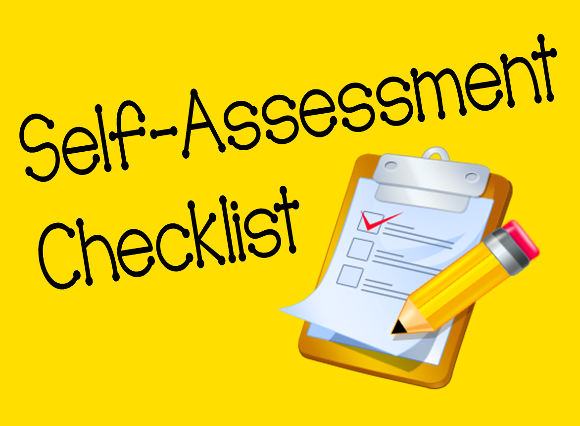 Evaluation clipart checklist student. A writing self assessment