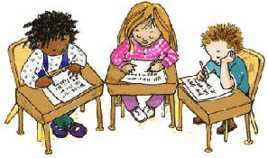 Writer clipart study. Writing at desk clip