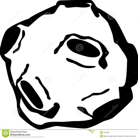 . Asteroid clipart black and white