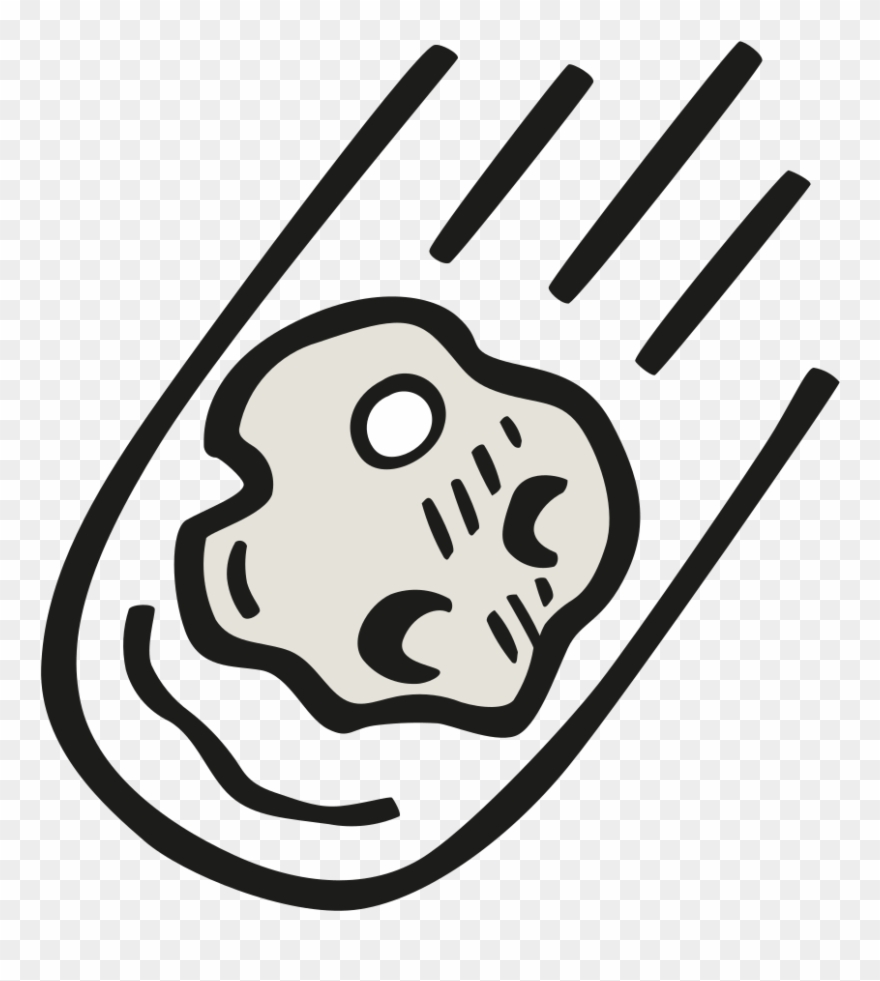 Png stock falling icon. Asteroid clipart black and white