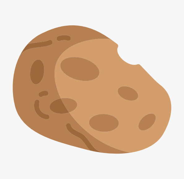 asteroid clipart brown