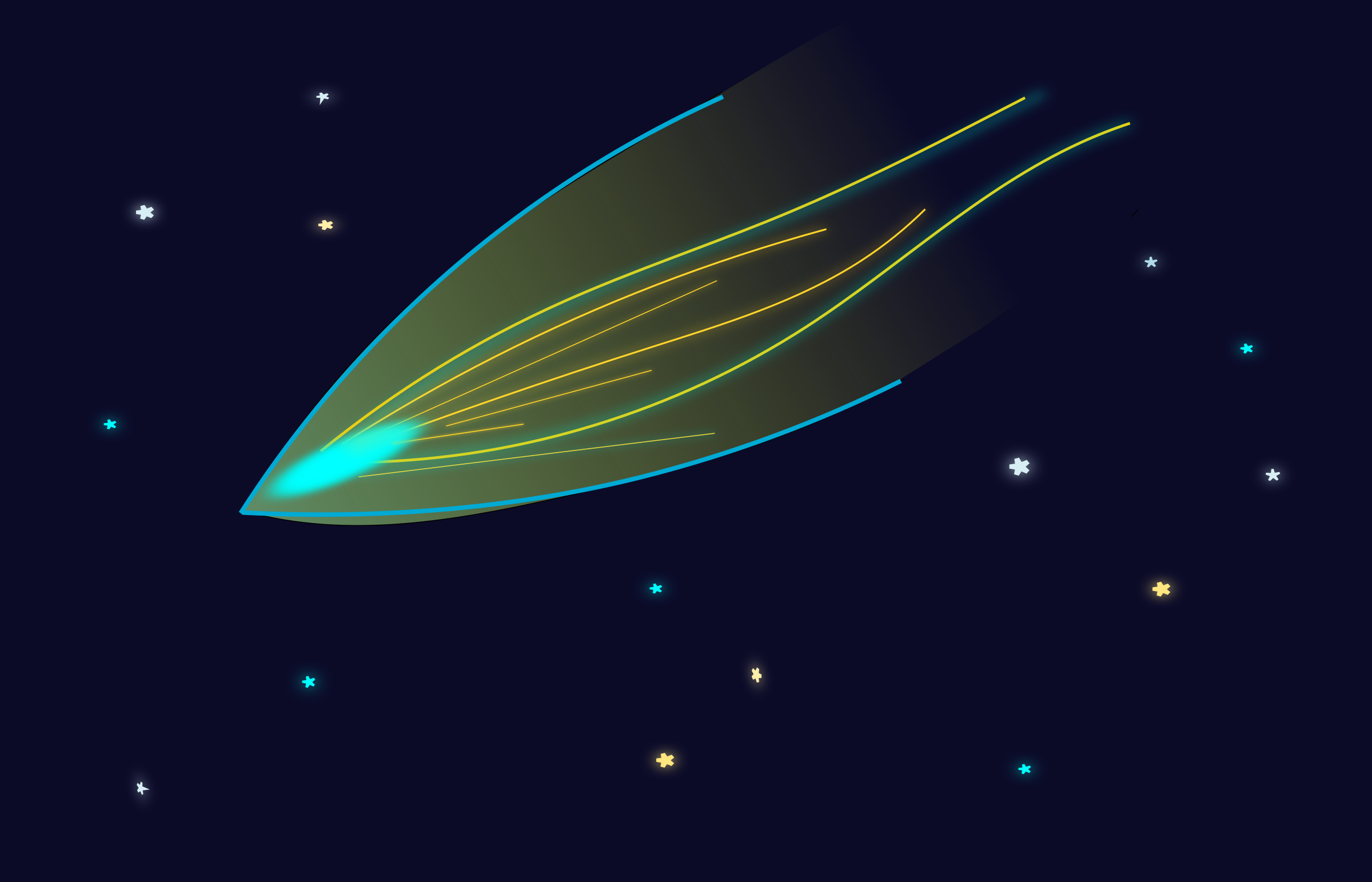 asteroid clipart comet star