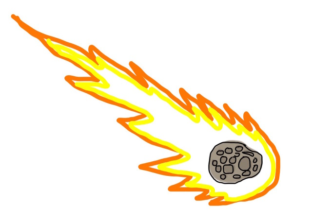 Eighth grade lesson asteroids. Asteroid clipart draw