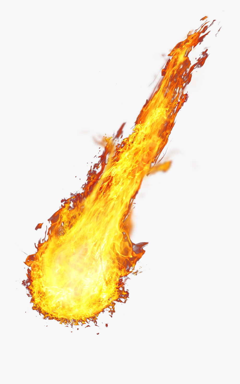 asteroid clipart fire