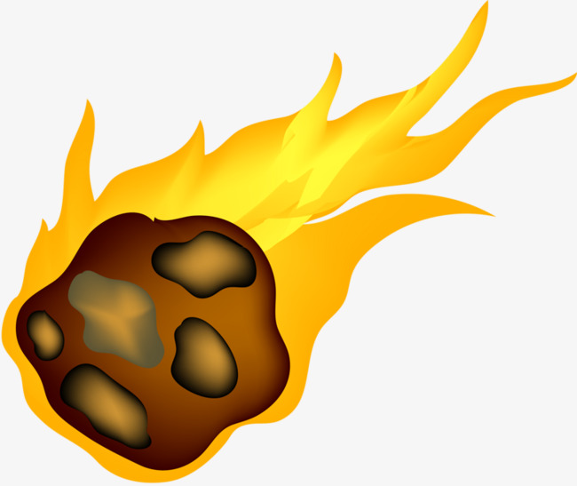 Asteroid clipart flaming. Meteorite free download best