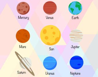 Asteroid clipart kawaii. Items similar to space