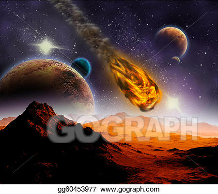 asteroid clipart meteor impact