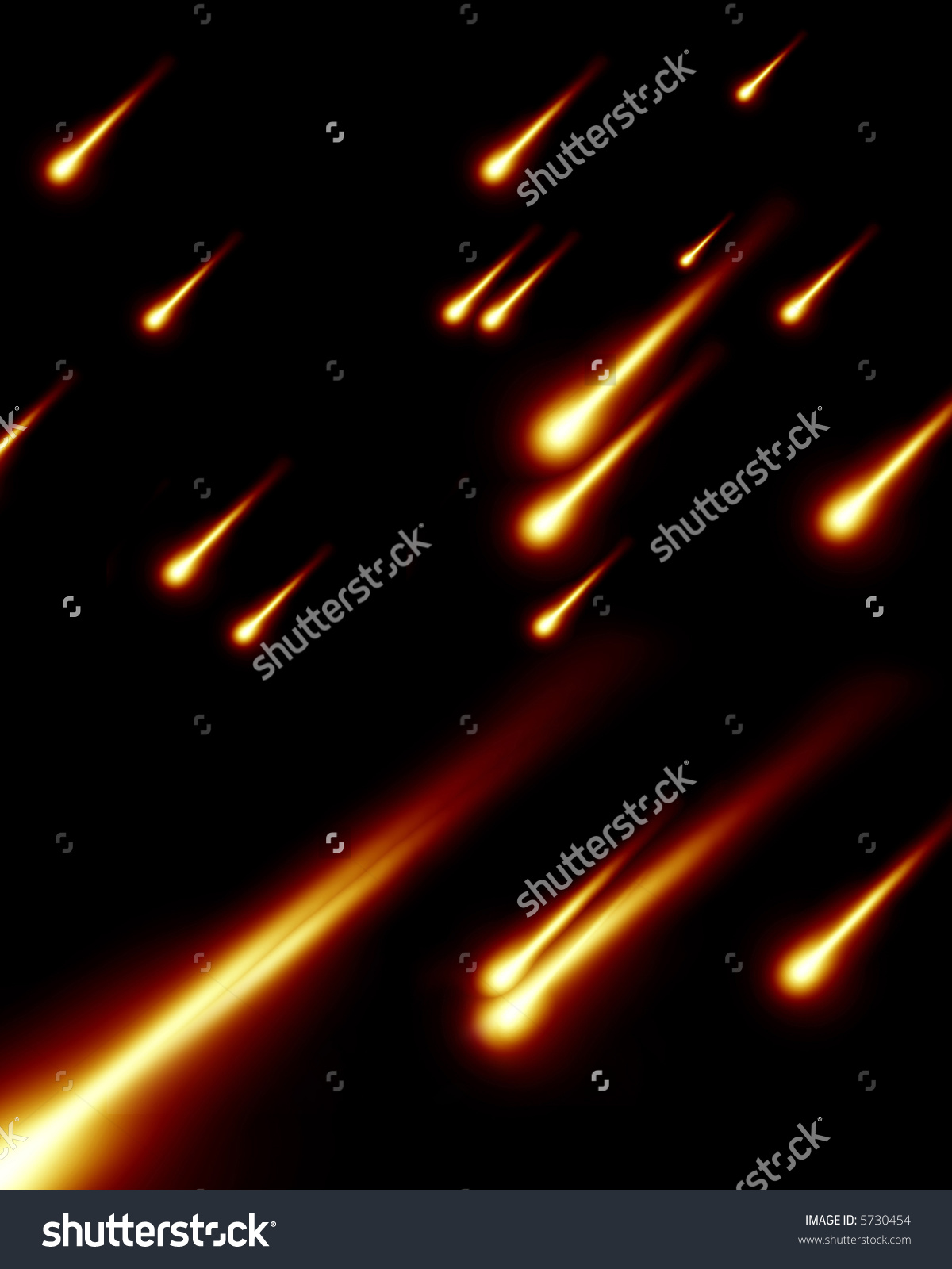 Asteroid meteor shower