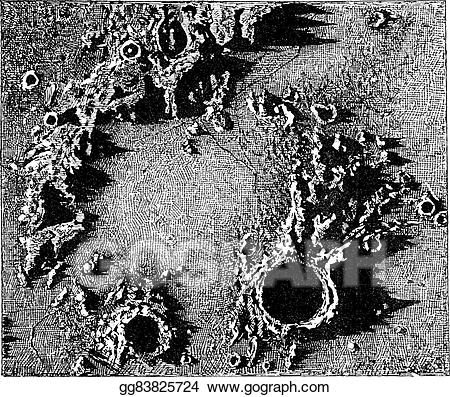 Eps vector surface of. Asteroid clipart moon crater