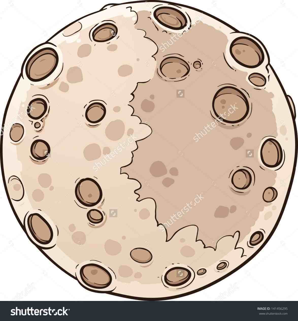 Asteroid clipart moon crater. Pencil and in color