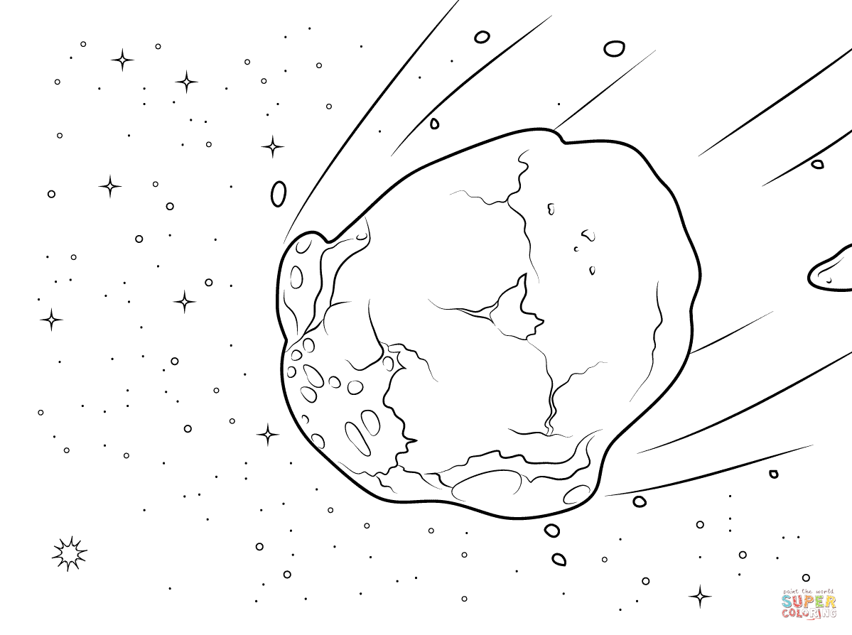 asteroid clipart printable