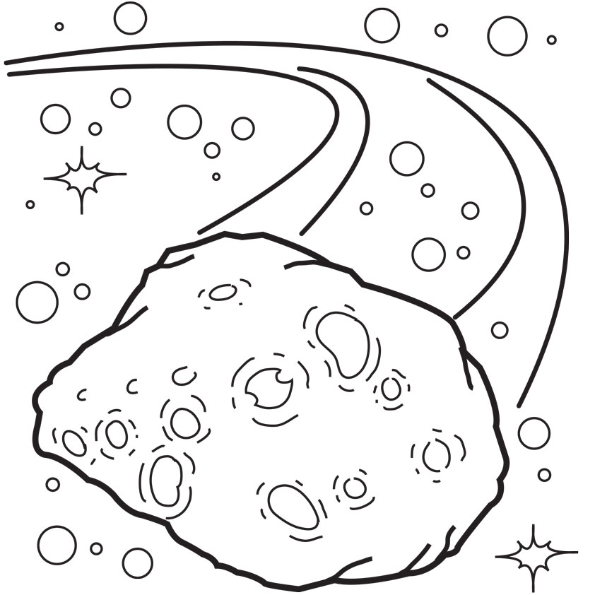 asteroid clipart printable