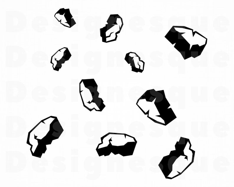 asteroid clipart svg