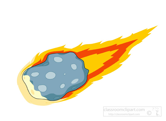 Space falling from sky. Asteroid clipart transparent background