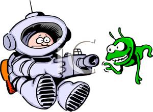 astronaut clipart alien