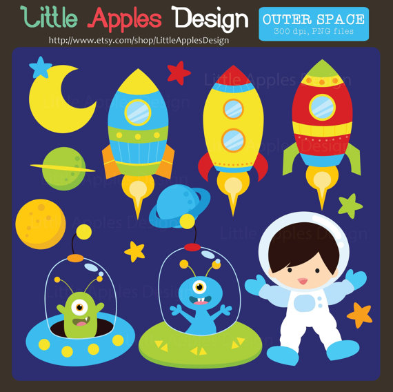 alien clipart outer space