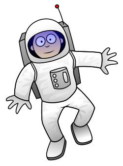 astronaut clipart comic