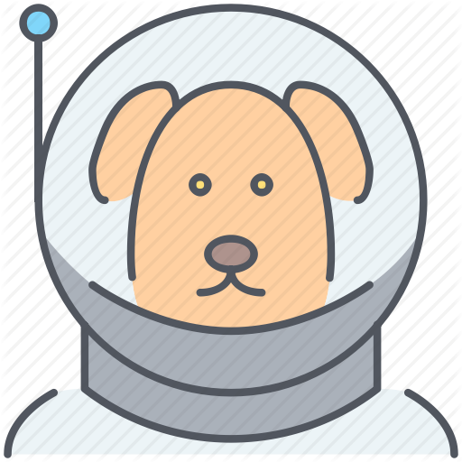 astronaut clipart dog