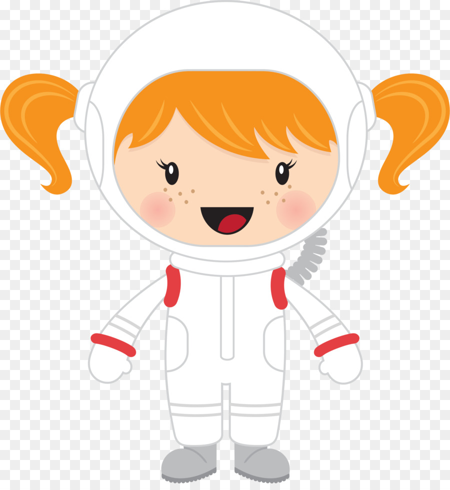 Girl cartoon clip art. Astronaut clipart family