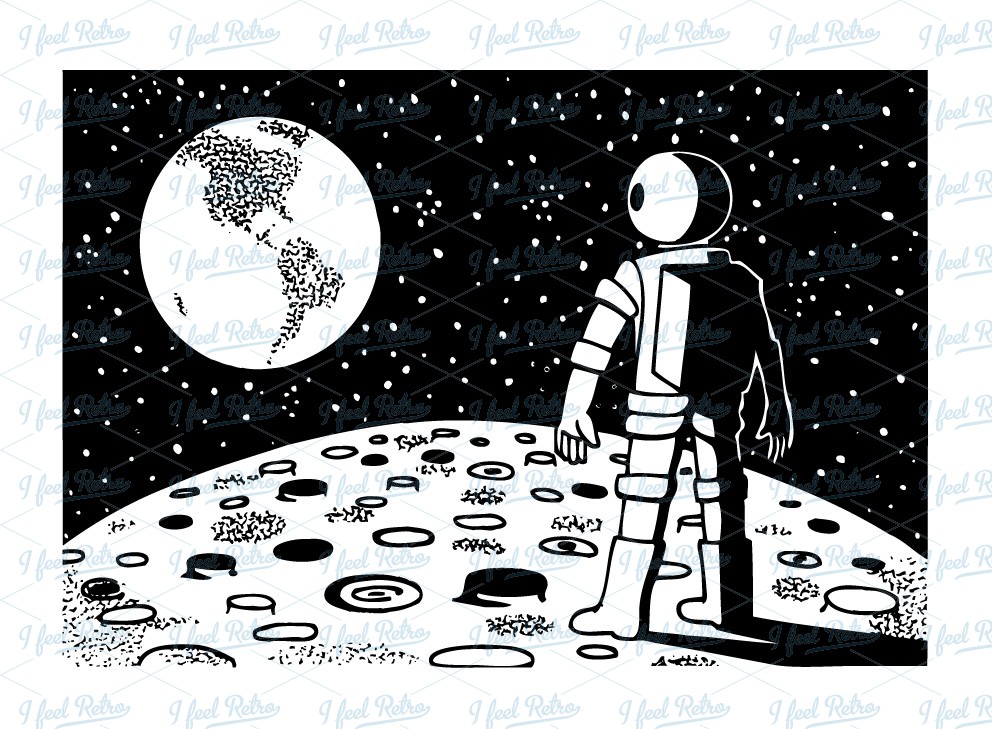 astronaut clipart illustration