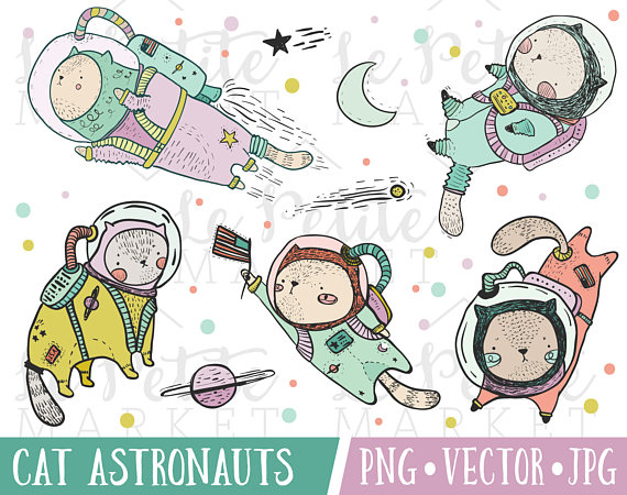 astronaut clipart illustration