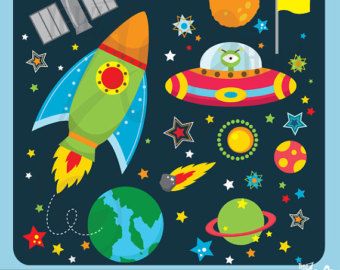Astronaut clip art by. Planets clipart space theme