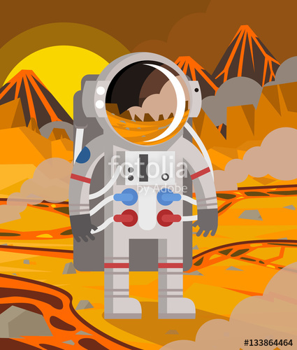 astronaut clipart planet