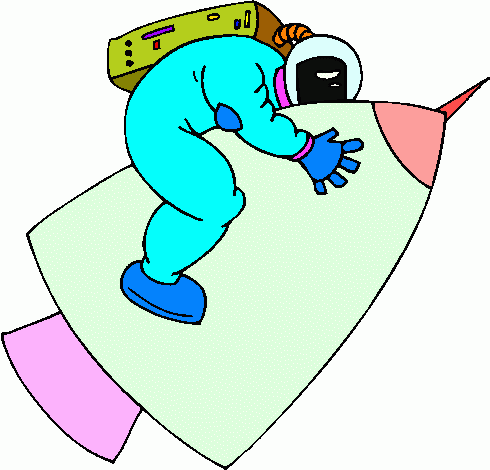 Page pics about space. Astronaut clipart rocket