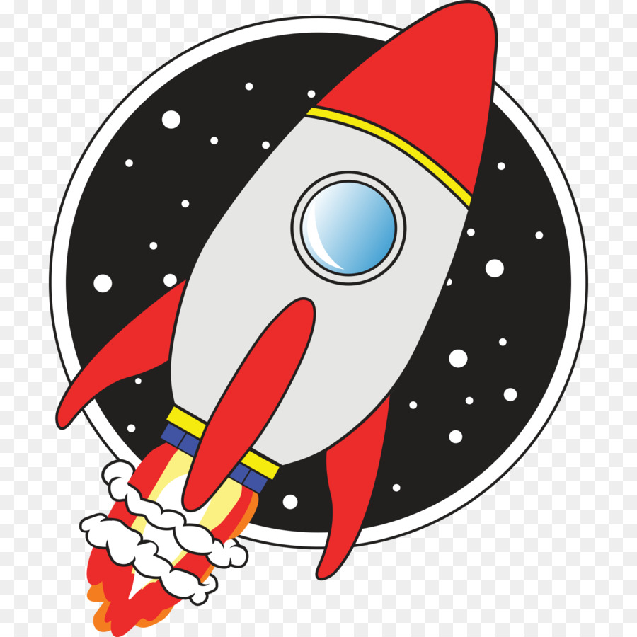 Cartoon spacecraft . Clipart rocket astronaut