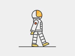 astronaut clipart walking