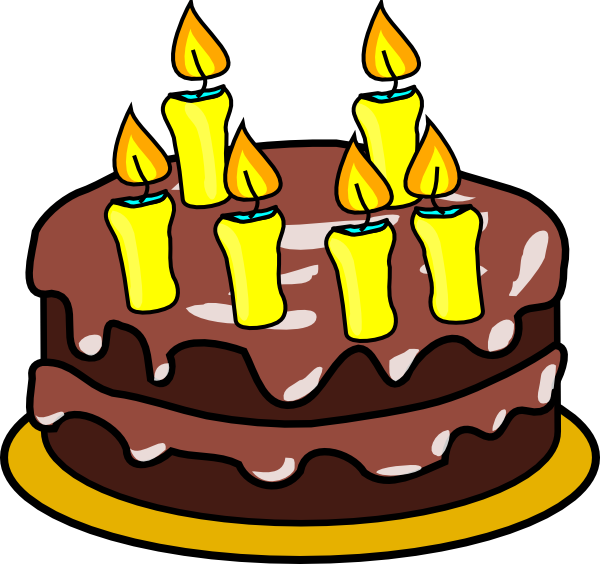 number 2 clipart birthday cake 2