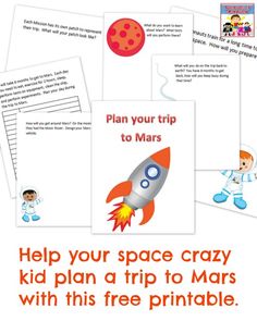 Astronomy clipart mission to mars. Hands on activities homeschool