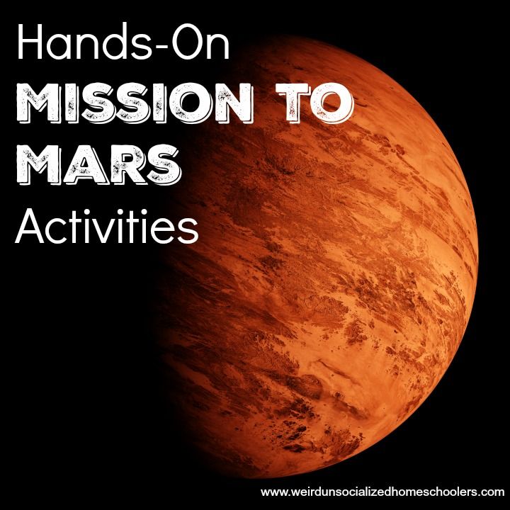 Hands on activities homeschool. Astronomy clipart mission to mars