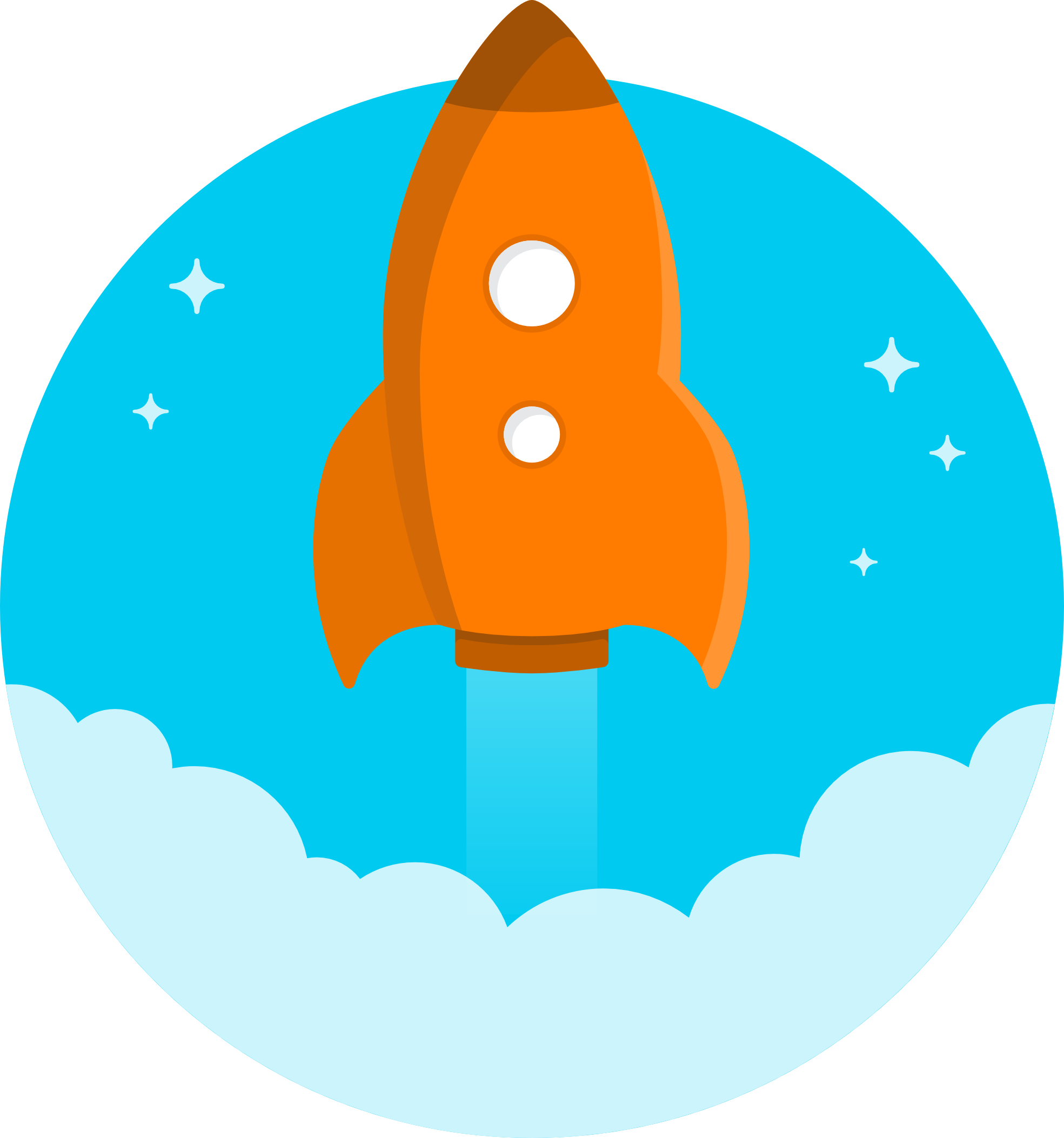 Cool space rocket clip. Night clipart goods