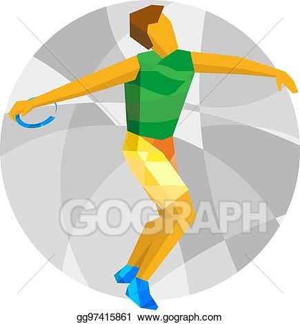 athlete clipart abstract