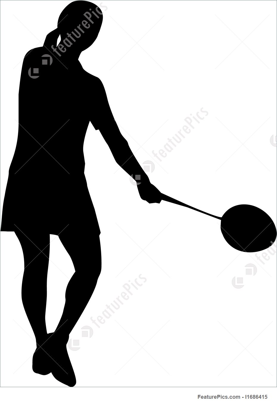 Athlete clipart badminton. Silhouette at getdrawings com