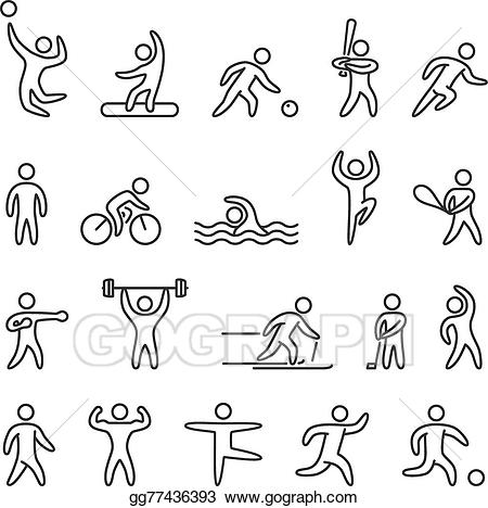 athlete clipart drawing