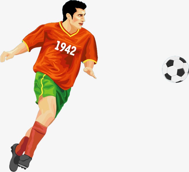 Play footballer png image. Athlete clipart football