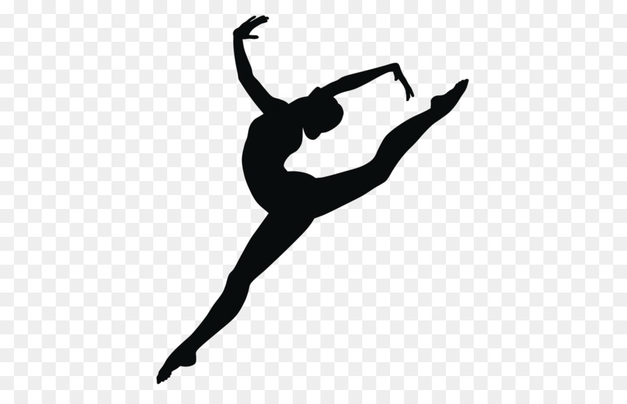 Gymnast clipart gymnastics moves. Black background ribbon dance