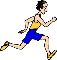 athletic clipart runner