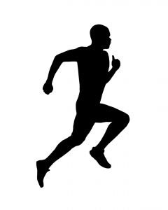 Cross at getdrawings com. Athlete clipart silhouette