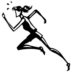 track clipart interval training