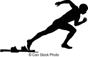 athlete clipart sprinter