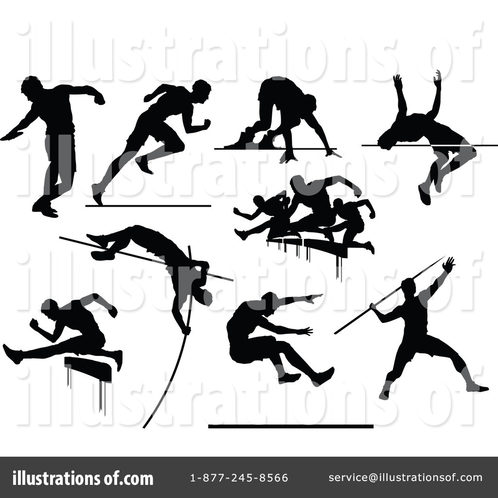 athlete clipart track and field