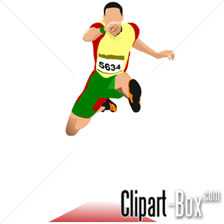 athlete clipart triple jump