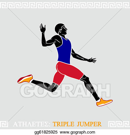 athlete clipart triple jump