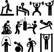 athletic clipart exercise