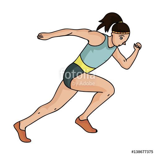 The girl is engaged. Athletic clipart female athlete
