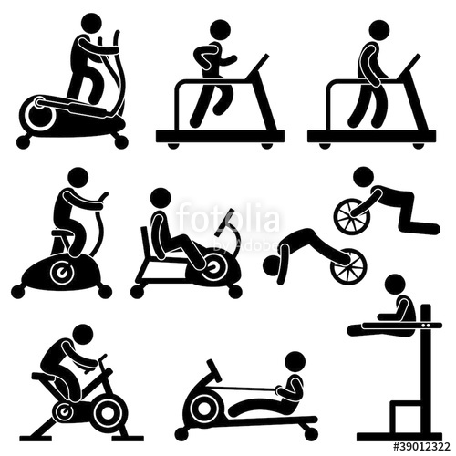 athletic clipart fitness